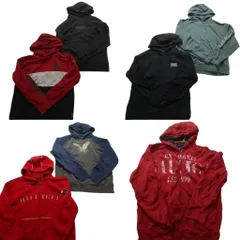古着卸 まとめ売り ブランドMIX パーカー 7枚セット (メンズ Ｍ /Ｌ ) バンズ ディッキーズ ノーティカ 中古 古着 NB4582