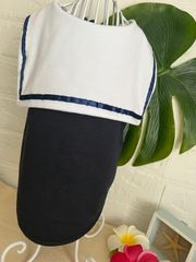 襟付きセーラー服A【紺色】夏服 犬服 猫服 ペット服