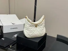 【今日特価】Chanel 24P Hippie Hobo Bag シャネル 24P ヒッピー ホボ バッグ-MM輸入