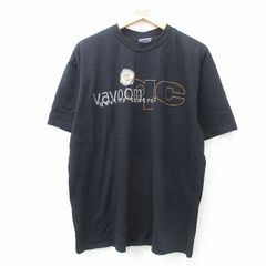 XL/古着 All sport 半袖 ビンテージ Tシャツ メンズ 90s vavoom qc 大きいサイズ コットン クルーネック 黒 ブラック spe 25jul07 中古