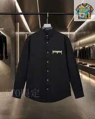 【今日WTO】Balenciaga 蛍光ロゴ刺繍シャツ-KC40