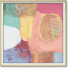 絵画 アブストラクト コレクション ジェーン デイビス「ファン カラーズ」 抽象画 アート フレーム 店舗 ホテル 額付き インテリア リビング レストラン 展示場 ホール 廊下 エントランス モダン コーディネート 飾る Mサイズ おしゃれ 壁掛け 絵