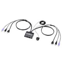 【新品・5営業日で発送】SANWASUPPLY サンワサプライ HDMI対応手元スイッチ付きパソコン自動切替器(2:1)　SW-KVM2WHU