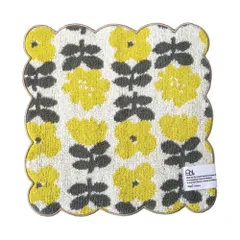 ☆ フラワーパレードYE ☆ ワールドパーティー W by Wpc. ハンカチ スカラップ wpc ハンドタオル ミニタオルハンカチ 24cm タオルハンカチ ハンカチタオル ハンカチ タオル レディース おしゃれ 北欧 かわいい テキスタイル ふわふわ