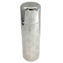 【未使用】LOUIS VUITTON ルイヴィトン GI0518 フラスク ホルダー PL3270 水筒ホルダー 270ml レザー スチール シルバー モノグラム