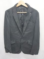 ◇ ⊇ MALE＆Co 長袖 テーラードジャケット サイズL ブラック メンズ E  【1506250003109】