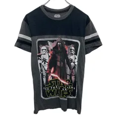STARWARS キャラクターTシャツ S チャコールグレー マルチカラー スターウォーズ プルオーバー 古着卸 アメリカ仕入 a704-5568