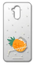 【新品未使用】Huawei Mate20 lite クリア ハードケース (ハムスターとパイン(大)) フルーツ パイナップル ハムスター 動物 かわいい 可愛い cl-mate20lite-356