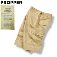 【美品】 プロッパー プロパー PROPPER リップストップ BDU カーゴ ショーツ ショート パンツ ボタンフライ S－R ベージュ ミリタリー ストリート アメリカン カジュアル ウェア メンズのサムネイル