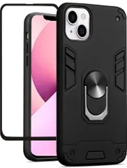 【新着商品】13 13 Mini Mini 電話ケース iPhone 5.4 iPhone (iPhone スクリーンプロテクター360金属回転リングキックスタンドホルダーグリップ内蔵磁気金属プレートアーマーヘビーデューティーショックプルーフ 13 Folme