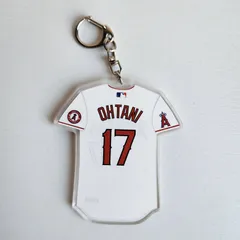 新品　MLB　ロサンゼルス・エンゼルス　野球　ユニフォームキーホルダー　キーリング　大谷翔平　LAA　ホームユニフォームキーホルダー　ホワイトのサムネイル