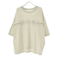 【nikoand...】323564 2WAY天竺フリルプルオーバー七分袖Tシャツ