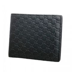 グッチ(Gucci) グッチ 札入れ マイクログッチシマ 544472 レザー ブラックメンズ
