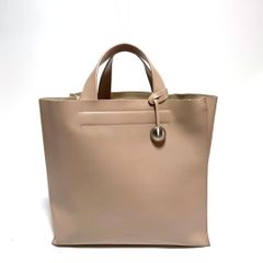 フルラ 20115 ハンドバッグ 大容量 シンプル ロゴ チャック持ち手欠損 ピンク エナメル レザー FURLA