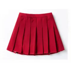 ☆ レッド ☆ 150cm ☆ ミニプリーツスカート pmyminiskirt04 プリーツスカート ミニ 女の子 プリーツ スカート ミニスカート ミニ丈スカート 子供服 スクール ミニ丈 シンプル 女児 子供 こども 子ども キッズ ゆったり かわいい