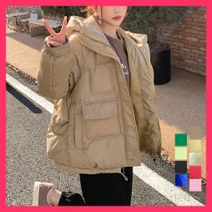 【スタッフおすすめ！】 中綿フェイクダウンジャケット フード付き あったか アウター/エコダウン コート/冬服 アウター無地 レディース フードブルゾン 韓国風 防 おすすめ おしゃれ　かわいい　人気 2YTONG-007