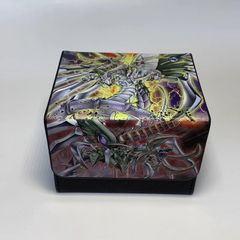 鎧皇竜-サイバー·ダーク·エンド·ドラゴン　	サイバー·ドラゴン　デッキケース　遊戯王　レザー　カードケース　横入れ