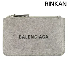 BALENCIAGA バレンシアガ　ラメ シルバー グリッター コインケース バレンシアガロングコイン＆カードホルダー シルバー/ラメ