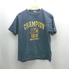 ◇ ⊂ Φ Champion チャンピオン ブランドロゴ 半袖 カットソー サイズM ネイビー レディース E  【1502060002837】
