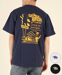 【ムラスポ公式】新品 GRIZZLY グリズリー 半袖 Tシャツ メンズ バックプリント G25SS1406 ムラサキスポーツ限定