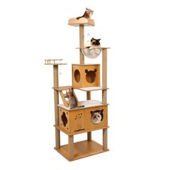 新品 キャットタワー 木製 スリム 宇宙船 据え置き 厚さを増した板材 キャットハウス つめとぎ 猫 大型猫用 爪とぎ キャットウォーク 多頭飼い 人気 猫タワー おしゃれ かわいい ねこ キャットステップ 高い安定性 運動不足解消 高さ約173cm 日本語説