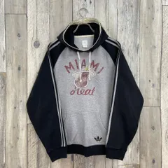 adidas アディダス 3本ライン ラグラン スウェット パーカー S