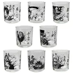【中古】グラス(キャラクター) 全8種セット 名言墨式グラス 「一番くじ ワンピース 男達の生き様」 C賞