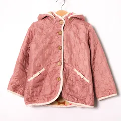 サンカンシオン キルティングコート ジャンパー アウター キッズ 女の子用 100サイズ ピンク 3can4on 【中古】のサムネイル