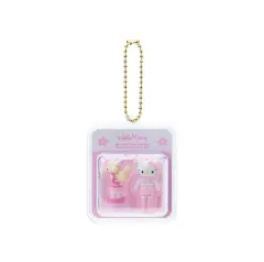 現物 サンリオ ミニチュア パッケージ キーホルダー チャーム ロングレッグ ピンク キティ