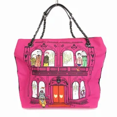 ラブモスキーノ LOVE MOSCHINO トートバッグ 肩掛け 横型 プリント ピンクのサムネイル