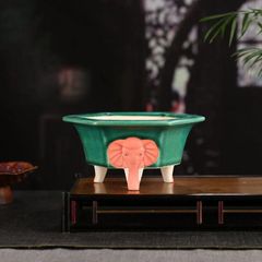 盆栽鉢 青磁鉢 山野草鉢 多肉植物 植木鉢 小品大品盆栽鉢 陶器鉢置物