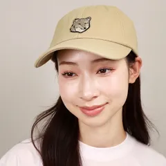 タイムセール⭐︎完売品　メゾンキツネ　キャップ DOUBLE BOLD FOX HEAD CAP（キャップ）｜Maison Kitsune（メゾン
