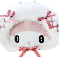 【在庫限り商品】サンリオ マイメロディ フェイス形ポーチ(月夜のメロクロ) 542547 (SANRIO)