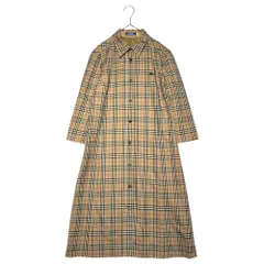 BURBERRY BLUE LABEL(バーバリーブルーレーベル) Nova check shirt dress ノバチェック ロング シャツ ワンピース FMF54-536 40(L程度) ベージュのサムネイル