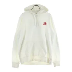 SUPREME (シュプリーム) ×THE NORTH FACE 19AW Statue of Liberty Hooded Sweatshirt バックプリント プルオーバースウェットパーカー フーディ ホワイト NT61906I