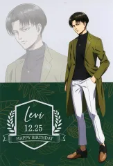 【中古】ポストカード リヴァイ・アッカーマン オリジナルバースデーポストカード 「進撃の巨人×東武動物公園」 コラボ入園券購入特典