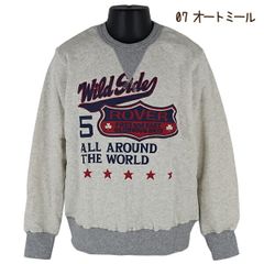【オートミール】綿100％ 子供 キッズ ジュニア 男児 ROVER 裏毛 トレーナー V.O.A 100-160cm【送料無料】入園 入学 通園 通学