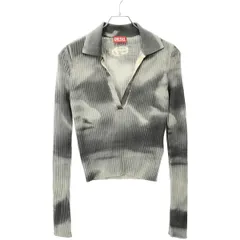 DIESEL ディーゼル 24SS M-BRIANA カモフラージュニットトップス  グレー L