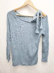 ◇ Θ RBS Ray BEAMS アールビーエス レイビームス アシメショルダー 長袖 トップス 表記なし ブルー レディース P  【1410160014547】のサムネイル