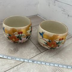 ナカマル『九谷焼』組湯呑・吉田屋椿に鳥 K9-774 - メルカリ