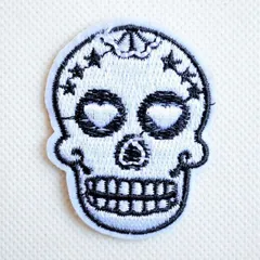 ワッペン スカル メキシカン PING-031 ワッペン アイロン ブランド 通販 アップリケ ブレザー シャツ エンブレム アルファベット イニシャル ミリタリー 入園 名前 キャラクター