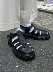 【Chikashitsu +】design sole gurkha sandal
