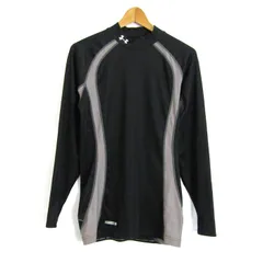 アンダーアーマー 長袖Ｔシャツ トップス コンプレッションインナー 大きいサイズ メンズ XXLサイズ 黒×グレー UNDER ARMOUR 【中古】