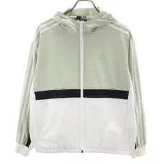 adidas アディダス ウインドブレーカー M ライトグレー系 レディース 古着