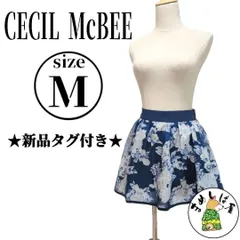 CECILMcBEE【M】★新品タグ付★ スカパン ミニスカート フレア 花柄