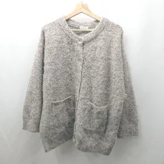 ◇ ⊇ apres jour mignon 無地 長袖 ニットセーター サイズF ベージュ系 レディース E  【1507030000639】