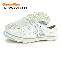 【新品】SPINGLE スピングル ガレージファイン別注モデル スニーカー メンズ レディース SP-167YY ホワイト/シルバー カンガルーレザー スピングルムーブ SPINGLE MOVE