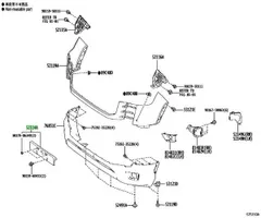 トヨタ 純正 ランドクルーザー 300 フロントライセンスプレートブラケット 52114-60470 TOYOTA LEXUS Genuine JDM メーカー純正品 未使用のサムネイル