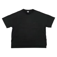 11280【美品・Lサイズ】ロエベ☆刺繍アナグラムロゴ クロップド丈tシャツ　黒 11280【美品・Lサイズ】ロエベ☆刺繍アナグラムロゴ クロップド