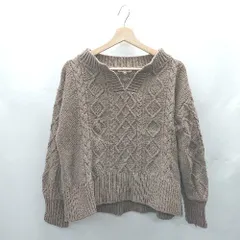 ◇ ⊇ NATURAL BEAUTY BASIC ナチュラルビューティーベーシック 長袖 ニット サイズM ブラウン系 レディース E  【1412260023658】